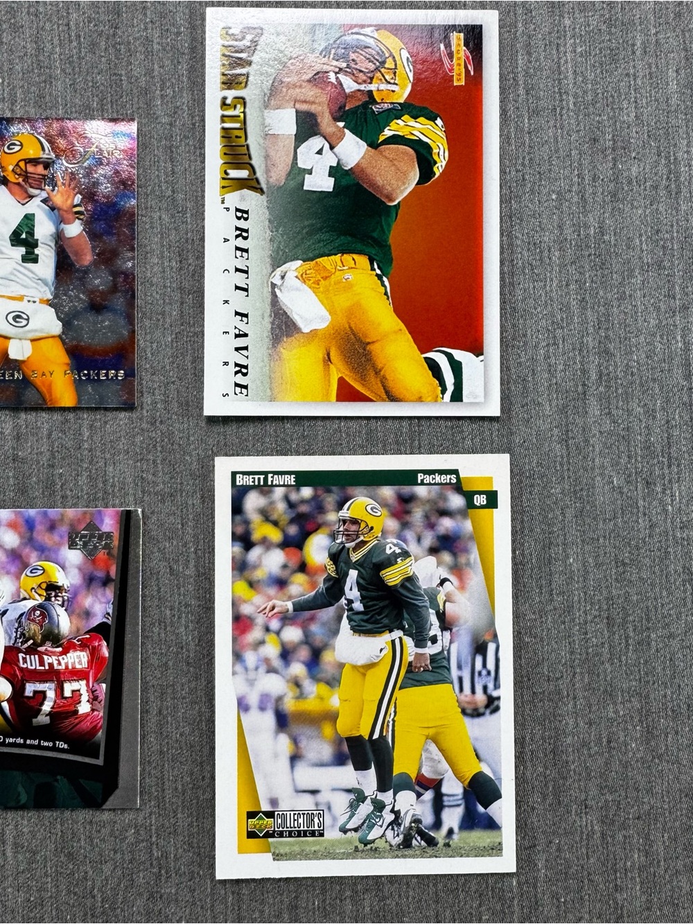 Brett Favre Green Bay Packers Football Card Lot (6 Cards) 1995-1997 Vintage - Picture 4 of 8